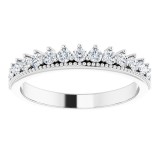 14K White 1/2 CTW Diamond Anniversary Band photo 3