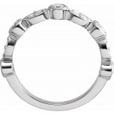 14K White 1/2 CTW Diamond Anniversary Band photo 2
