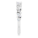 14K White 3/8 CTW Diamond Anniversary Band photo 4