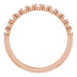 14K Rose 3/8 CTW Diamond Anniversary Band photo 2