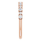 14K Rose 3/8 CTW Diamond Anniversary Band photo 4