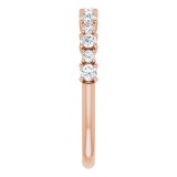 14K Rose 3/8 CTW Diamond Anniversary Band photo 4