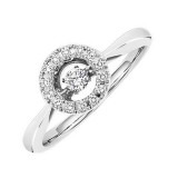 Gems One 10KT White Gold & Diamond Rhythm Of Love Fashion Ring  - 1/5 ctw photo