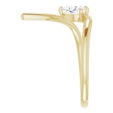 14K Yellow 1/3 CTW Diamond Negative Space Ring photo 4