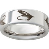 Serinium Pipe Cut Band with Fly Laser Engraving photo