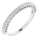 14K White 1/3 CTW Diamond Anniversary Band photo