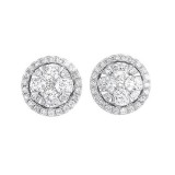 Gems One 14Kt White Gold Diamond (1Ctw) Earring photo