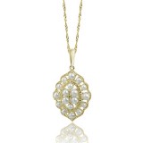 Imperial Pearl 14K Yellow Gold Freshwater Pearl Pendant photo