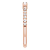 14K Rose 1/3 CTW Diamond Anniversary Band photo 4