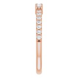 14K Rose 1/3 CTW Diamond Anniversary Band photo 4