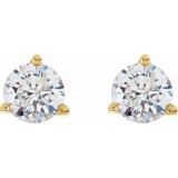 14K Yellow 1/5 CTW Diamond Stud Earrings photo 2