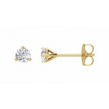 14K Yellow 1/5 CTW Diamond Stud Earrings photo