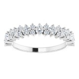 14K White 3/4 CTW Diamond Anniversary Band photo 3