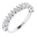 14K White 3/4 CTW Diamond Anniversary Band photo