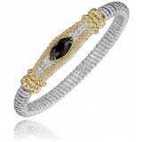 Vahan 14k Gold & Sterling Silver Black Onyx Bracelet photo