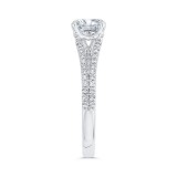 Shah Luxury 14K White Gold Diamond Engagement Ring (Semi-Mount) photo 3