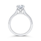 Shah Luxury 14K White Gold Diamond Engagement Ring (Semi-Mount) photo 4