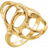 14K Yellow Freeform Ring photo