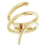 14K Yellow Freeform Ring photo 3