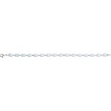14K White Lab-Grown Opal Line 7 Bracelet photo 2