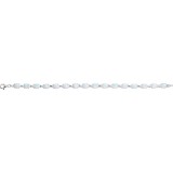 14K White Lab-Grown Opal Line 7 Bracelet photo 2