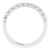 14K White 1/10 CTW Diamond Anniversary Band photo 2