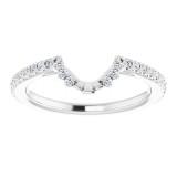 14K White 1/4 CTW Diamond Matching Band photo 3