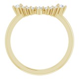 14K Yellow 1/6 CTW Diamond Matching Band photo 2