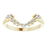 14K Yellow 1/6 CTW Diamond Matching Band photo 3