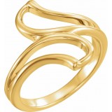 14K Yellow Freeform Remount Ring photo