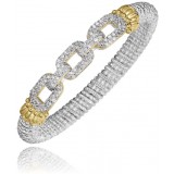 Vahan 14k Gold & Sterling Silver Diamond Bracelet photo