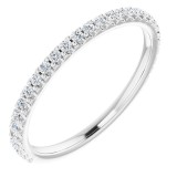 14K White 1/4 CTW Diamond Anniversary Band photo