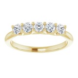 14K Yellow 1/2 CTW Diamond Anniversary Band photo 3