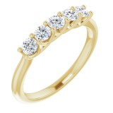 14K Yellow 1/2 CTW Diamond Anniversary Band photo