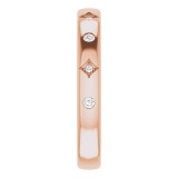 14K Rose 1/10 CTW Diamond Anniversary Band photo 4