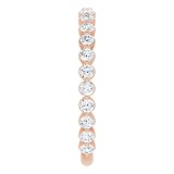 14K Rose 3/4 CTW Diamond Anniversary Band photo 4