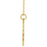 14K Yellow Script Initial Z 16-18 Necklace photo 2