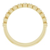 14K Yellow 1/8 CTW Diamond Anniversary Band photo 2