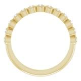 14K Yellow 1/8 CTW Diamond Anniversary Band photo 2