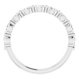 14K White 1/2 CTW Diamond Anniversary Band photo 2