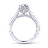 Gabriel & Co. 14k White Gold Infinity Straight Engagement Ring photo 2