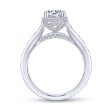 Gabriel & Co. 14k White Gold Infinity Straight Engagement Ring photo 2