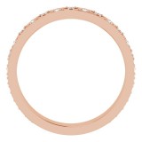 14K Rose 1/5 CTW Diamond Geometric Anniversary Band photo 2