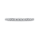 Shah Luxury 14K White Gold Round Diamond Half-Eternity Wedding Band photo