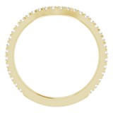 14K Yellow 1/3 CTW French-Set Matching Diamond Band photo 2