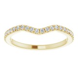14K Yellow 1/3 CTW French-Set Matching Diamond Band photo 3