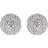 14K White .02 CTW Diamond Earrings photo 2