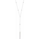 14K White 1/3 CTW Diamond Y 15-17 Necklace photo