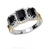 Vahan 14k Gold & Sterling Silver Black Onyx Ring photo