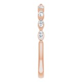 14K Rose 1/4 CTW Diamond Anniversary Band photo 4